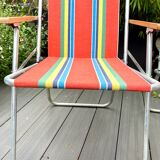 Pair of vintage folding camping chairs