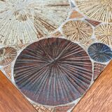 Coffee table teak tiles by Tue Poulsen for Haslev