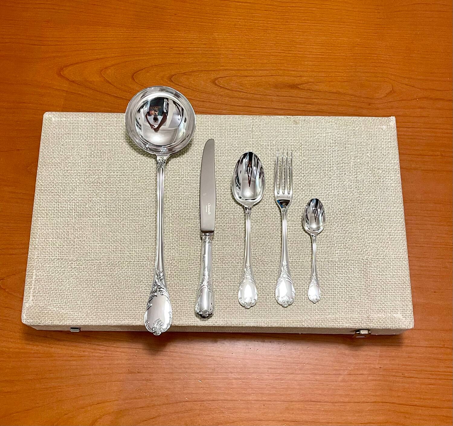 Christofle Marly, 49-piece cutlery set, new condition