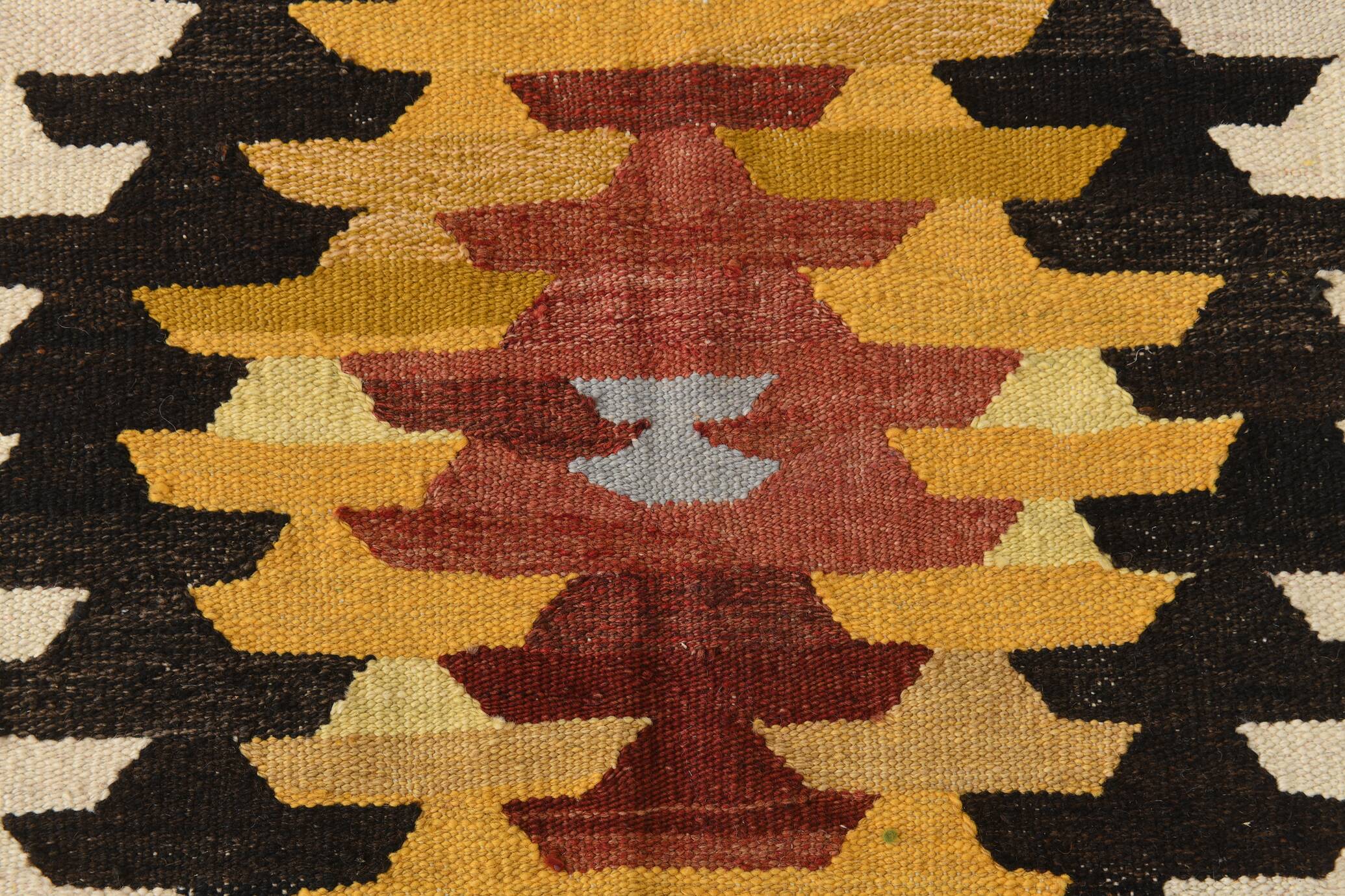 9x12 Kilim Red Green Oversize Vintage Kilim Rug, 275x370Cm