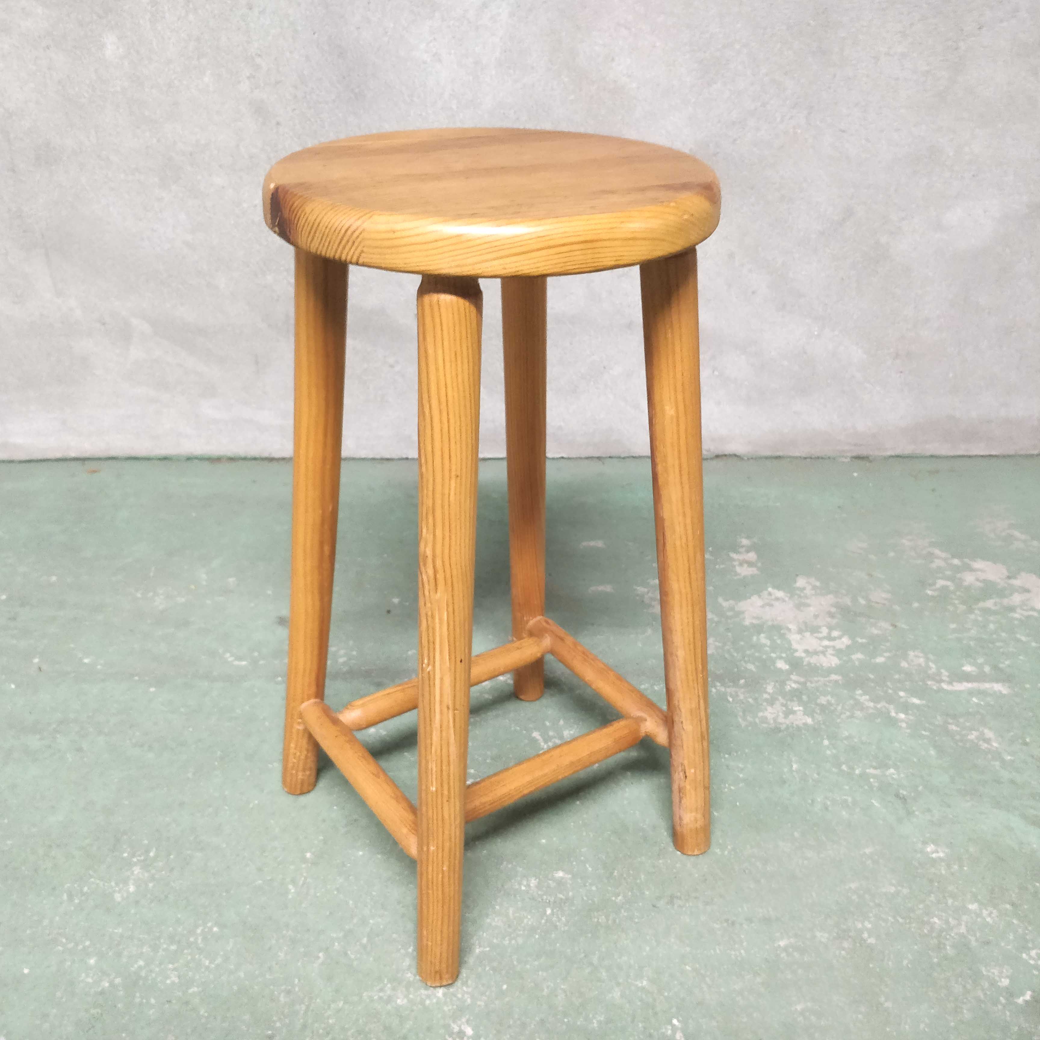 Light wood stool height 57cm