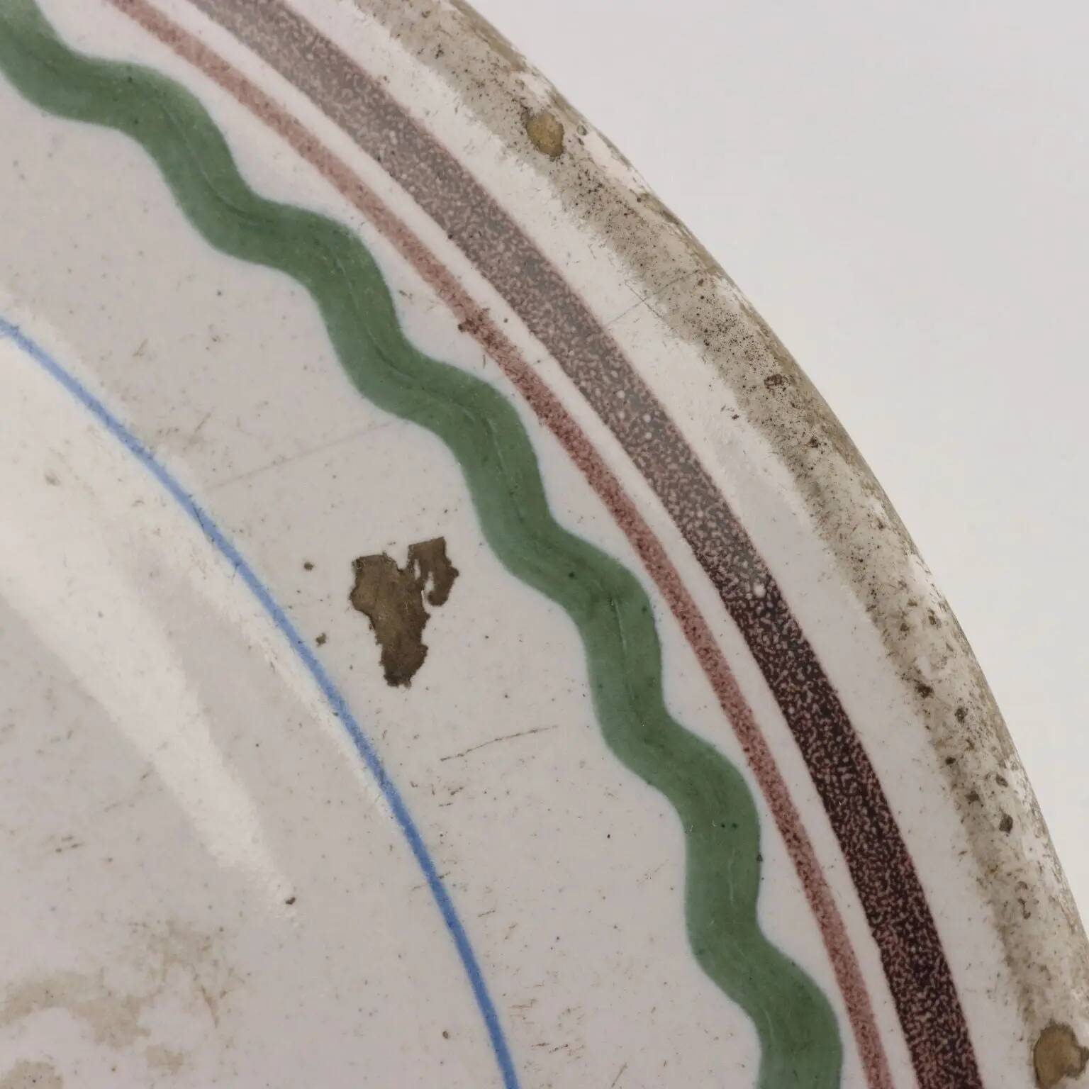 Antique majolica plate, Italy, 18th century