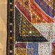 Oriental tablecloth with mirror and embroidery