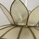 Vintage capiz shell pendant chandelier from the 1950s to 1960s.