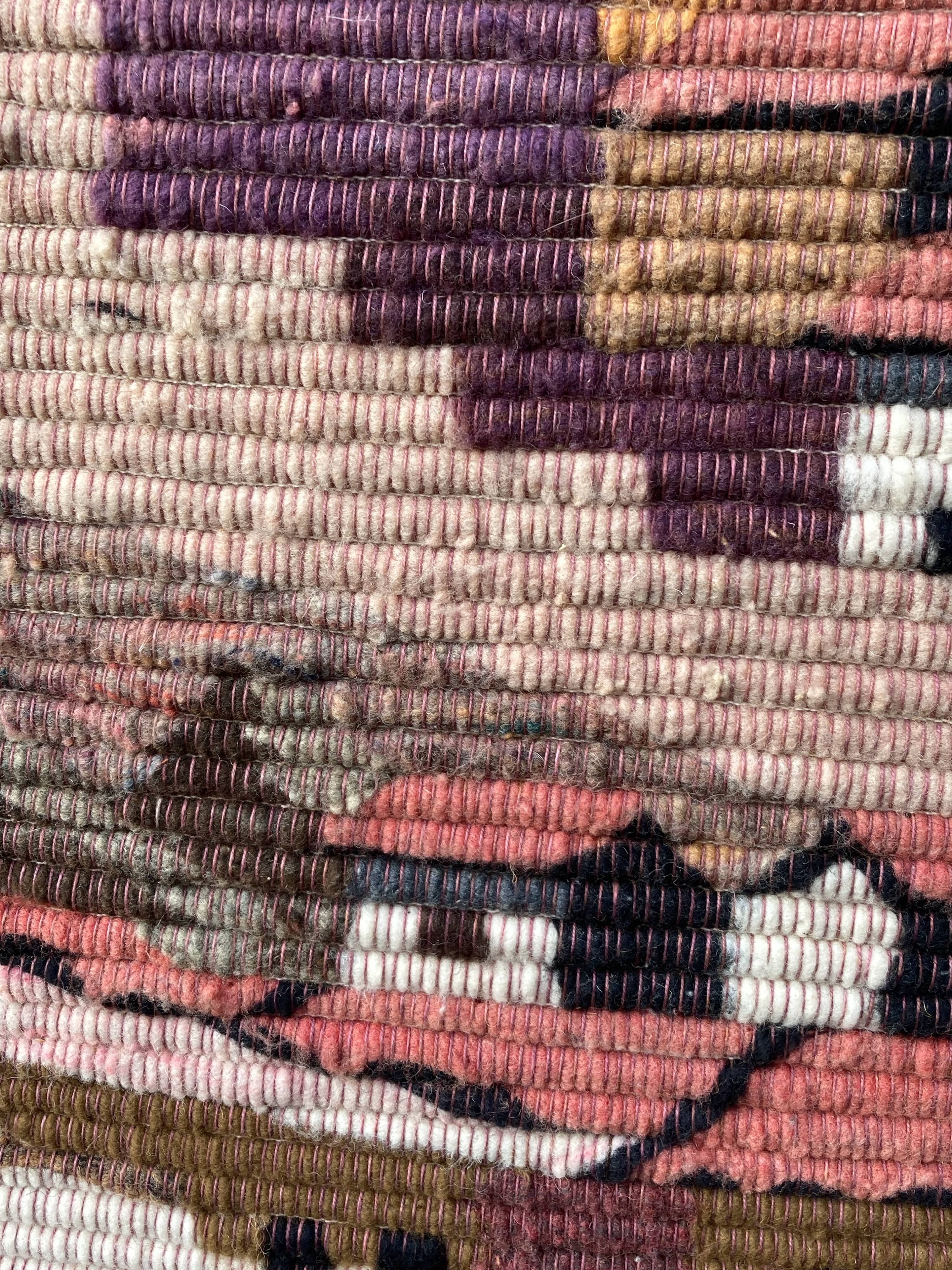 Peruvian tapestry 60/70 in alpaca wool - vintage peruvian handicraft