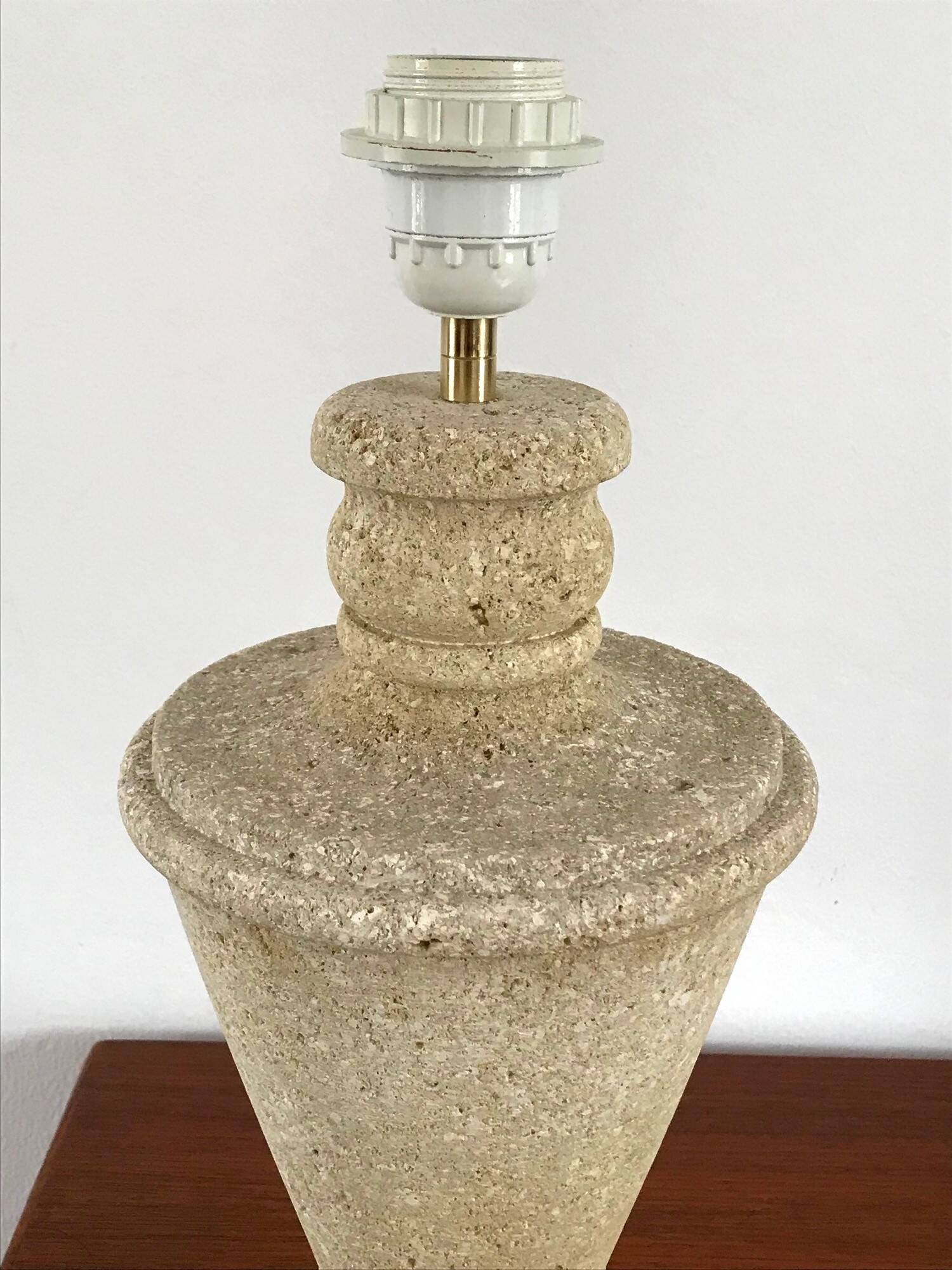 Vintage stone lamp from the 70s