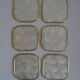 Series of 6 vintage mother-of-pearl coasters