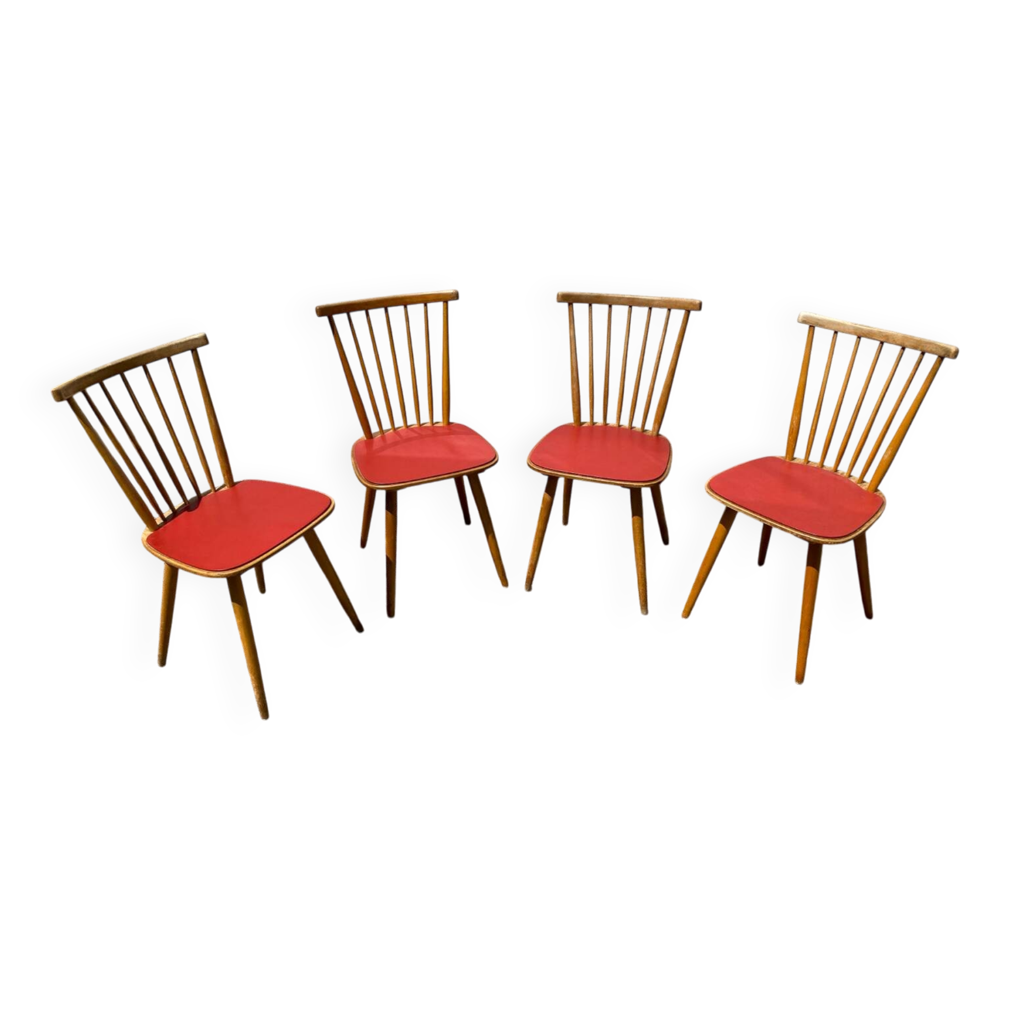 Set of 4 Baumann Sonate bistro chairs
