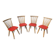 Set of 4 Baumann Sonate bistro chairs
