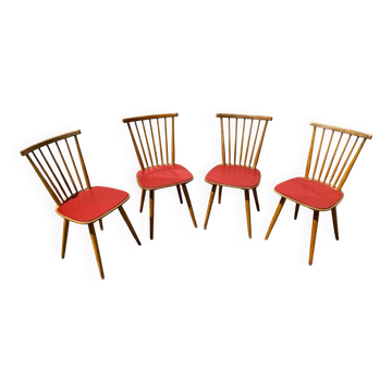 Set of 4 Baumann Sonate bistro chairs