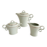 Service cafetière, sucrier et crémier en céramique ALP Czechoslovakia, anné