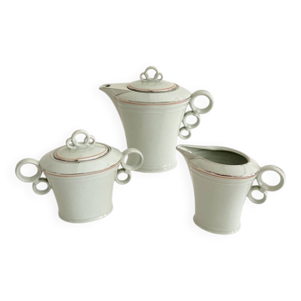 ALP Czechoslovakia ceramic coffee, sugar and creamer set, 1970s