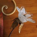 Bouquet of Flowers wall light in painted metal and glass tulip lampshade