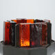 Rare lamp by Jacques Avoinet in glass and wrought iron circa 1950