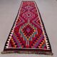 Old turkish kilim runner 367x86 cm
