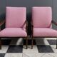 Pink Boucle Jiri Jiroutek chairs 1960s