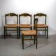 Green beech and rush dinning chairs