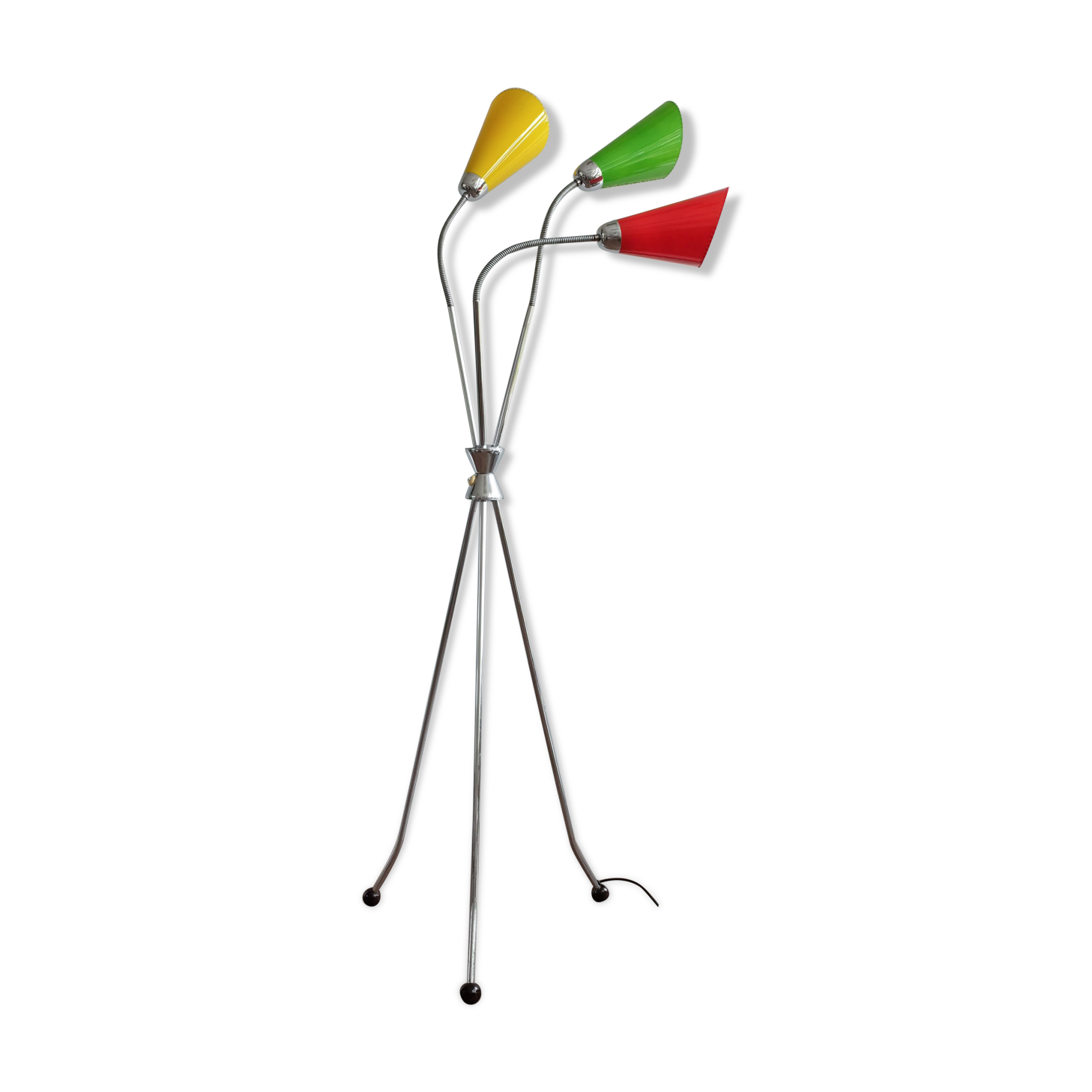 Vintage "Goosenecks" Floor Lamp by Lidokov Boskovice, 1960s