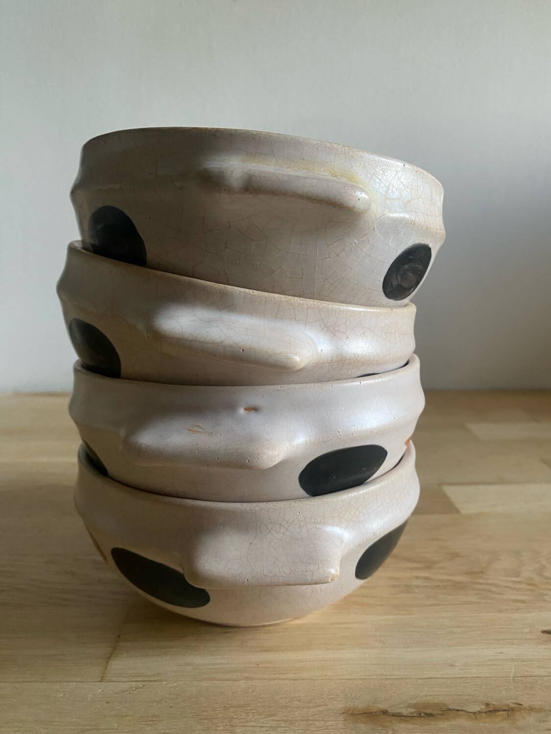 4 vintage Marais pottery bowls