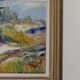 Framed oil on panel "Landscape", Sweden mid 20th century