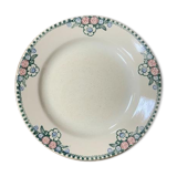 Flat plate in iron earthenware