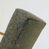 Vintage avocado green granola armchair Scandinavian design 1960s