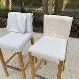 2 Scandinavian Henriksdal high bar chairs by Karl Malmwall for Ikea