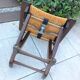 Tabouret  en bois paillé / vintage années 50-60