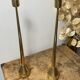 Pair of designer bronze candlesticks