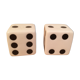 Pepper salt shaker dice to play ceramic, salt and pepper