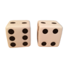 Pepper salt shaker dice to play ceramic, salt and pepper