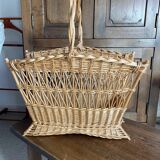 Rattan magazine rack