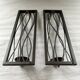 Pair of brutalist candlesticks