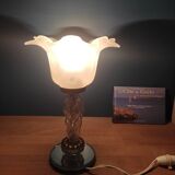 Bedside lamp base mirror glass tulip glass paste dp 012364