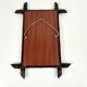 Art Nouveau Wooden Faux Bamboo Mirror, France, 1920