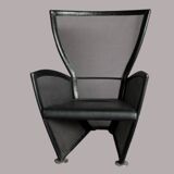 Vintage Leather Armchair by Paolo Nava, Italy, 1970s