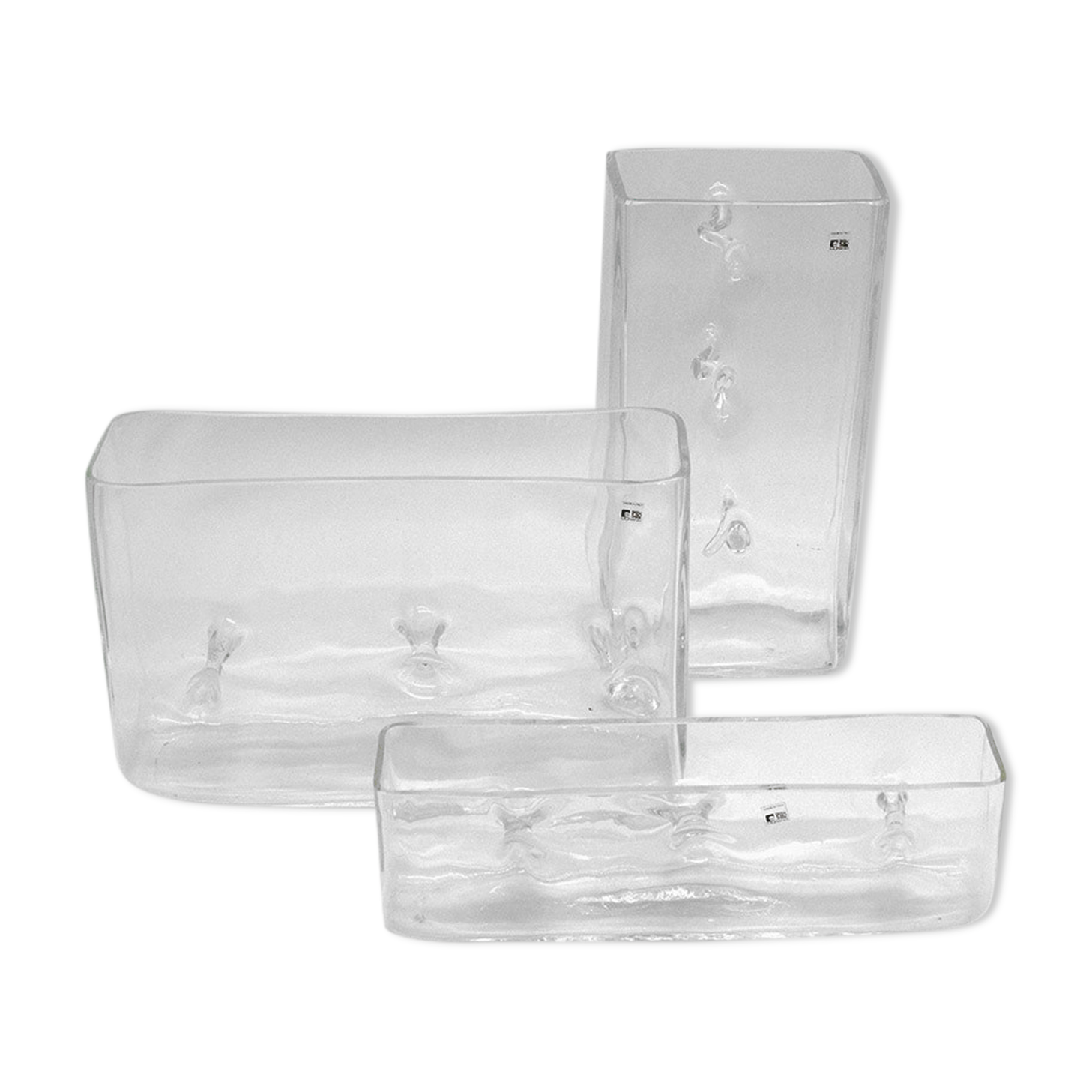 Murano Repetaj Vases by Renato Toso for Fratelli Toso, 1968, Set of 3