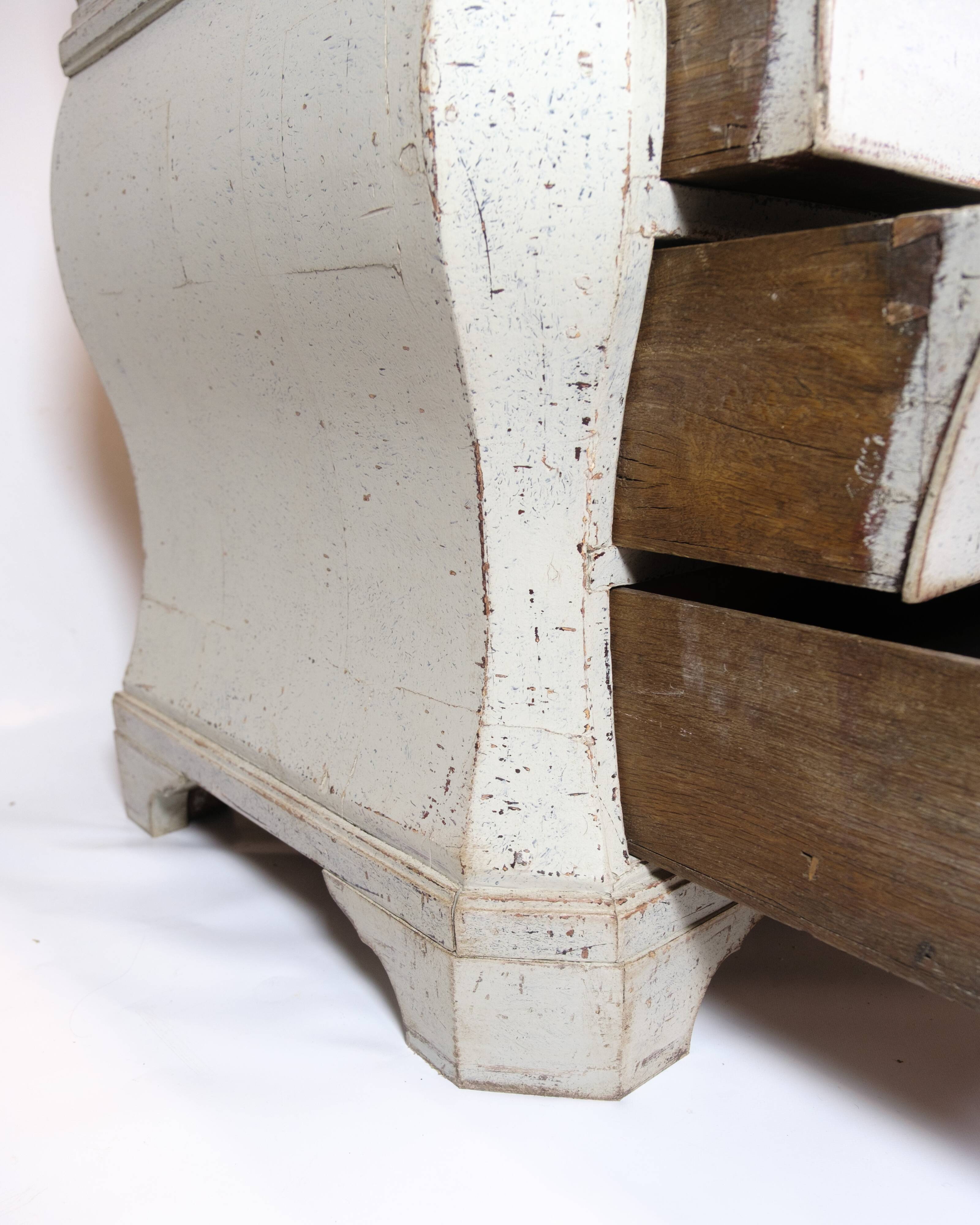 Gustavian Grey Painted Chatol From 1790s