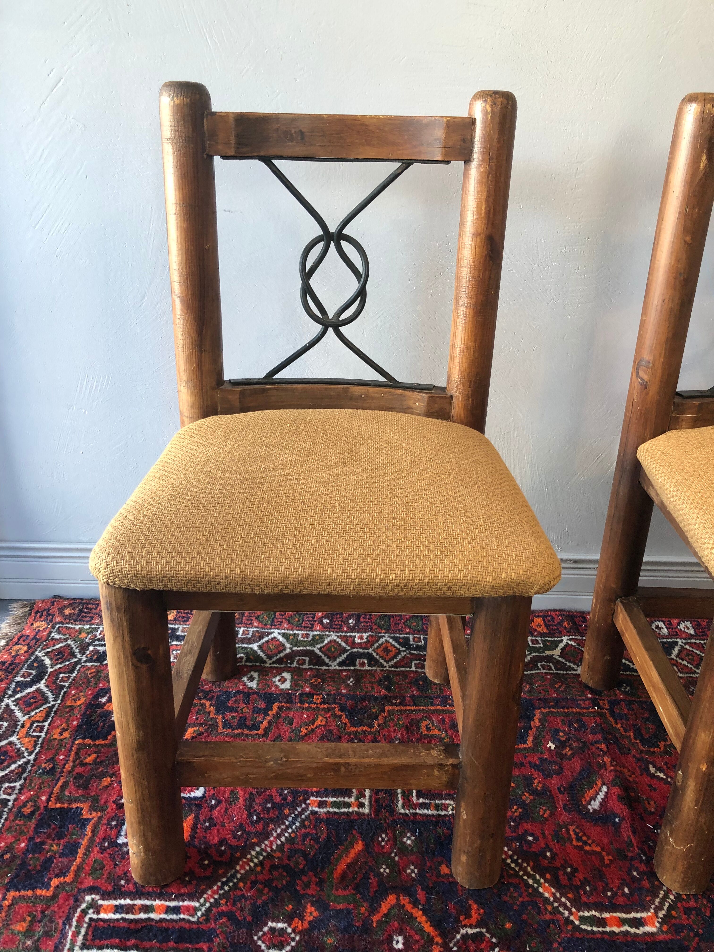 Duo of chairs brutalist style