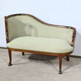 Small Mahogany Backsplash Daybed, Return from Egypt Style – Early 20th Century