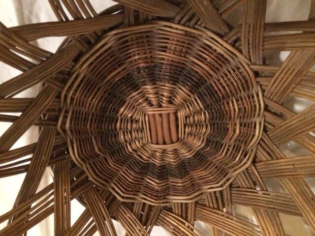 Vintage wicker basket