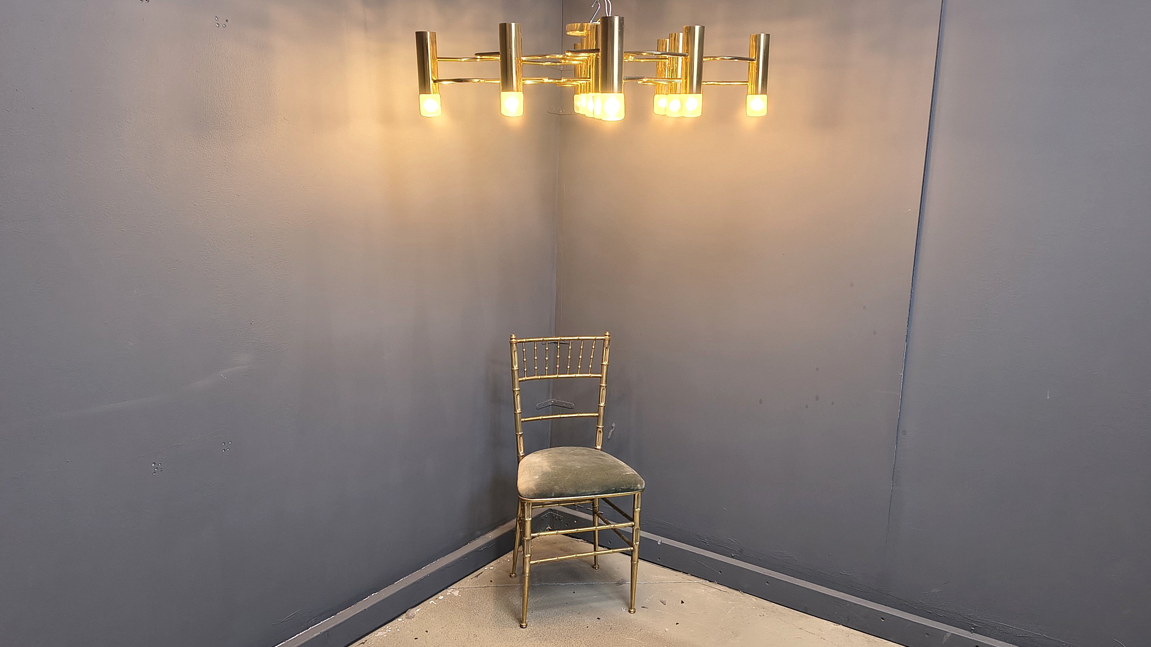 Mid century Sciolari chandelier with 13 lightpoints