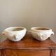 2 antique plant pots