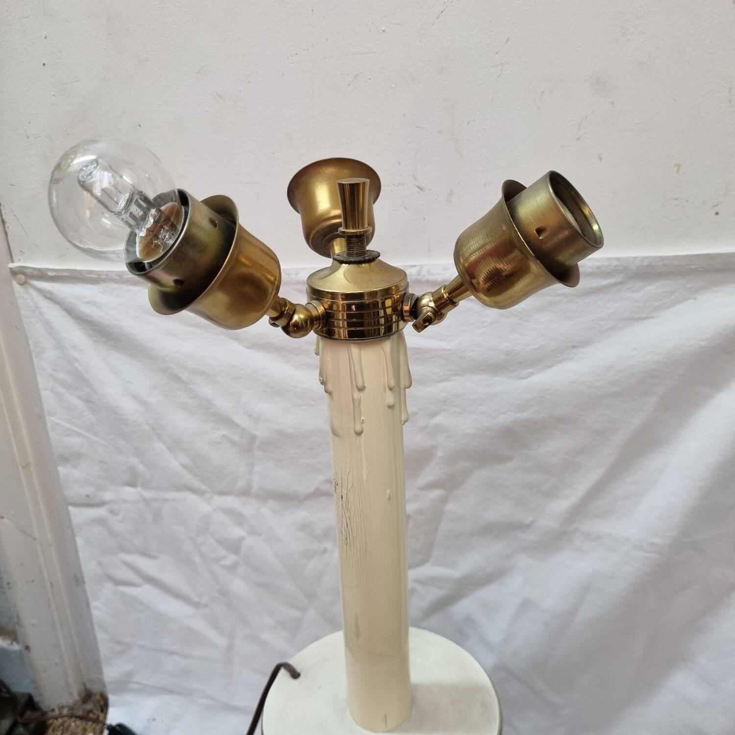 Ceramic lamp by jc Mallarmey, 1950