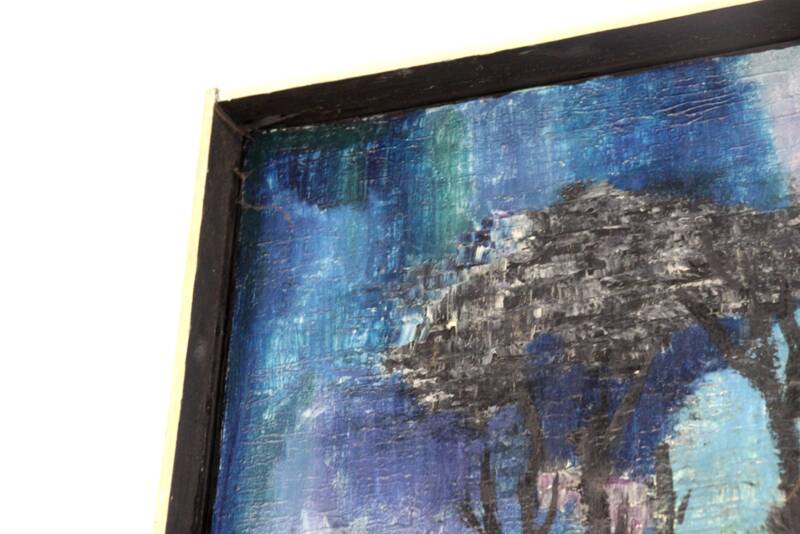 Painting 'Aften' - mid century modern / 70's abstract