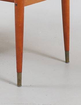 Vintage teak coffee table with double caned top 1960 Denmark