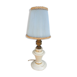 Lampe bougeoir vintage faïence
