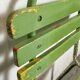 Chaise industrielle verte vintage, années 1960