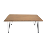 Table basse en chëne brut 110x42x74