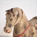 Cheval à bascule ancien (France, vers 1920)